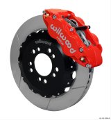 Wilwood Narrow Superlite 6R Front Hat Kit 14.00in Red 2008-up Hyundai Genesis Coupe w/Lines thumbnail 2