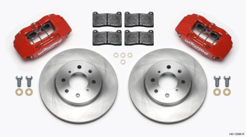 Wilwood DPHA Front Caliper & Rotor Kit Red Honda / Acura w/ 262mm OE Rotor thumbnail 3