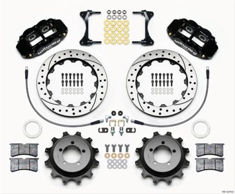 Wilwood Narrow Superlite 4R Rear Kit 12.88in Drilled 99-05 WRX / 99-07 Impreza thumbnail 3