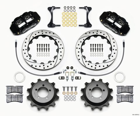 Wilwood Narrow Superlite 4R Rear Kit 12.88in Drilled 99-05 WRX / 99-07 Impreza thumbnail 4