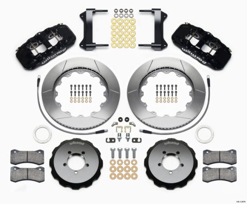 Wilwood AERO6 Front Hat Kit 14.00 1999-2012 Subaru WRX w/Lines thumbnail 1