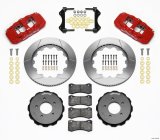 Wilwood AERO6 Front Hat Kit 14.00 Red 99-06 BMW E46 thumbnail 3