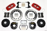 Wilwood AERO4 Rear P-Brake Kit 14.00in Drilled Red Small Ford 2.66in Offset thumbnail 1