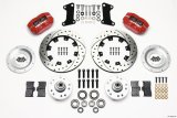 Wilwood Dynapro Dust-Boot Front Kit 12.19in Drilled Red 67-69 Camaro 64-72 Nova Chevelle thumbnail 1