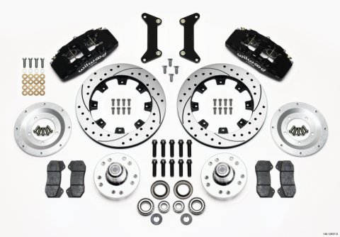 Wilwood Dynapro 6 Front Hub Kit 12.19in Drilled 79-87 GM G Body