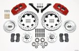 Wilwood Dynapro 6 Front Hub Kit 12.19in Drilled Red 79-81 Camaro thumbnail 1