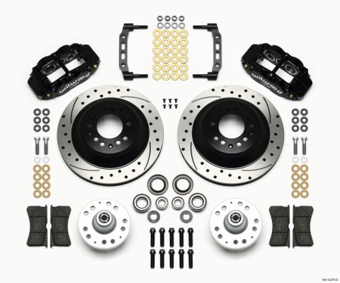 Wilwood Narrow Superlite 6R Front Hub & 1PC Rtr Kit 12.88in Drilled 74-80 Pinto Disc Spindle only