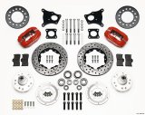 Wilwood Forged Dynalite Front Kit 11.00in Drill-Red AMC 71-76 OE Disc w/o Bendix Brakes thumbnail 1