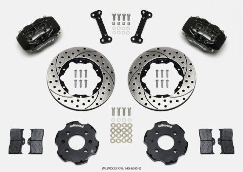 Wilwood Forged Dynalite Front Hat Kit 11.00in Drilled Integra/Civic w/Fac.240mm Rtr