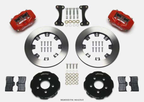 Wilwood Forged Dynalite Front Hat Kit 12.19in Red 00-04 PT Cruiser/03-04 SRT/4 thumbnail 1