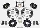 Wilwood Forged Dynalite Front Hat Kit 12.19in Drilled Red 94-01 Honda/Acura w/262mm Disc thumbnail 2