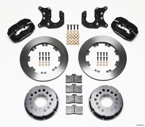 Wilwood Forged Dynalite P/S Rear Kit Mopar/Dana 2.36in Off w/Snap Ring Bearing