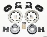 Wilwood Forged Dynalite P/S Rear Kit Drilled Rotor Chev 12 Bolt w C-Clips thumbnail 1
