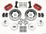 Wilwood Dynapro Dust-Boot Front Kit 11.00in Drilled Red 67-69 Camaro 64-72 Nova Chevelle thumbnail 1