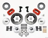 Wilwood Forged Dynalite Front Kit 11.00in Drill-Red 74-80 Pinto/Mustang II Disc Spindle only thumbnail 2