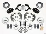Wilwood Forged Dynalite Front Kit 11.75in Drilled Red 55-57 Chevy thumbnail 2