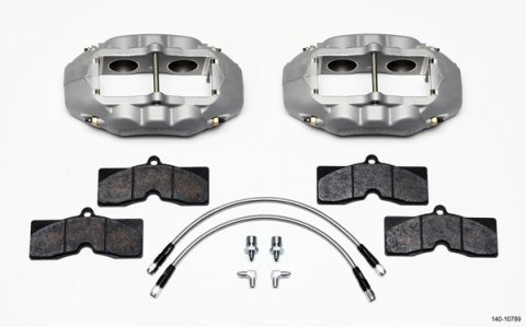 Wilwood D8-4 Front Caliper Kit Clear Corvette C2 / C3 65-82 thumbnail 2