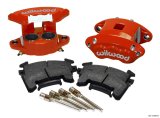 Wilwood D154 Front Caliper Kit - Red 1.62 / 1.62in Piston 0.81in Rotor thumbnail 1