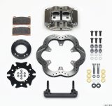 Wilwood Billet Narrow Dynalite Radial Mount Rear Inboard Midget Kit 10.50in SuperAlloy Vented Rotor thumbnail 1