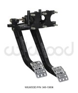Wilwood Adjustable Dual Pedal - Brake / Clutch - Rev. Swing Mount -6.25:1 Brake 5.1:1 Clutch thumbnail 1