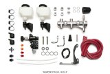 Wilwood Tandem Remote M/C Kit w L/H Bracket & Prop Valve - 1 1/8in Bore Ball Burnished thumbnail 2