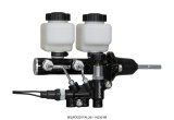 Wilwood Tandem Remote M/C Kit w L/H Bracket & Prop Valve - 15/16in Bore Black-W/Pushrod thumbnail 1