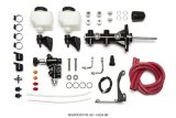Wilwood Tandem Remote M/C Kit w L/H Bracket & Prop Valve - 15/16in Bore Black-W/Pushrod thumbnail 2