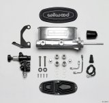 Wilwood HV Tandem M/C Kit w L/H Bracket & Prop Valve - 15/16in Bore Ball Burnished-W/Pushrod thumbnail 1