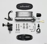 Wilwood HV Tandem M/C Kit w L/H Bracket & Prop Valve - 7/8in Bore-W/Pushrod - Early Mustang thumbnail 1