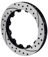 Wilwood Rotor-SRP48 SPC-37-RH-BLK-Drill 13.06 x 1.25 - 12 on 8.75in thumbnail 1