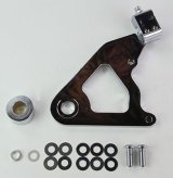 Wilwood Caliper Mounting Kit Chrome w/Bracket GP310 2000-Present Softail thumbnail 2