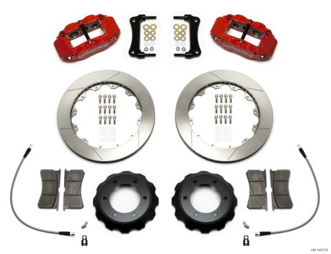 Wilwood Narrow Superlite Red 6R Front Kit 12.88in Slotted Rotor w/ Lines 05-15 Toyota Tacoma