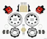 Wilwood Combination Parking Brake Rear Kit 12.19in Dia 0.81in Rotor Thickness - Red Drilled thumbnail 2