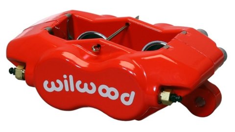 Wilwood Caliper-Forged Dynalite-Red 1.12in Pistons .81in Disc