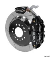 Wilwood Narrow Superlite 4R-MC4 Red Rear Kit 12.88in Slotted Rotor 88-96 Chevy Corvette C4 thumbnail 2