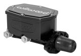 Wilwood Compact Tandem Master Cylinder - 1.12in Bore - w/Pushrod (Black) thumbnail 2