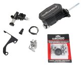 Wilwood Compact Tandem M/C - 15/16in Bore - w/Bracket and Valve (Pushrod) - Black thumbnail 2