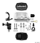 Wilwood Compact Tandem M/C - 7/8in Bore w/Bracket and Valve fits Mustang (Pushrod) - Ball Burnished thumbnail 1