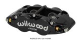 Wilwood Caliper Forged Narrow Superlite FNSL4R-DS Dust Seal 1.25/1.25 1.10in Rotor Width - Black thumbnail 1
