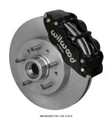 Wilwood Narrow Superlite 6R Front Brake Kit 11.86in Black 64-70 GM C10 w/ Factory Drum Spindles thumbnail 1