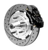 Wilwood 55-57 Chevrolet Bel Air w/ CPP Spindle Forged Dynalite Front Big Brake Kit - Red thumbnail 2