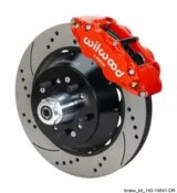 Wilwood Narrow Superlite 6R Black Front Big Brake Kit Ford 14in Drilled/Slotted Rotor thumbnail 2