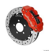 Wilwood Narrow Superlite 6R Front Big Brake Kit 12.88in Drilled Red 05-11 Ford Crown Victoria thumbnail 1