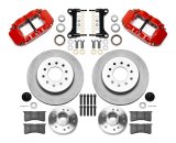 Wilwood Forged Narrow Superlite 6R Front Big Brake Kit 12.19in Rotors 88-98 C1500 - Red thumbnail 2