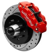 Wilwood 63-87 Chevy C10 Narrow Superlite 6R Front Brake Kit Drilled & Slotted 12.19in Rotors - Red thumbnail 1