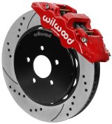 Wilwood AERO6 Front Brake Kit 14.00 Slotted 94-04 Ford Mustang Cobra Red w/Lines thumbnail 1