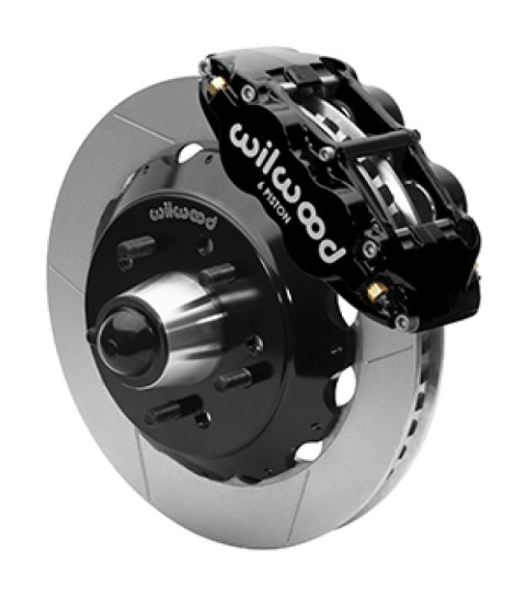 Wilwood Superlite 6R Front Brake Kit for 63-87 Chevy C10 Prospindle 13.06 in Diameter Black Calipers thumbnail 1