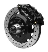 Wilwood Superlite 6R Front Brake Kit for 63-87 Chevy C10 Prospindle 13.06 in Diameter Black Calipers thumbnail 1