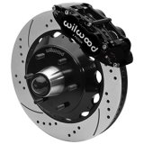 Wilwood 63-87 C10 FNSL6R Front Big Brake Kit 14in drill/slot 6x5.5 BP for drop spindles - Blk thumbnail 1
