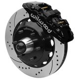 Wilwood 63-87 C10 CPP Spindle AERO6 Front BBK 14in Drilled/Slotted 6x5.5 BC - Black thumbnail 1